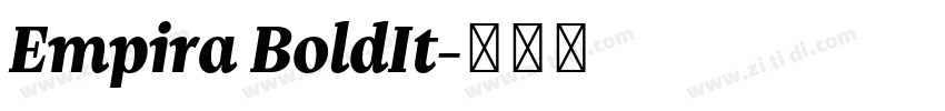 Empira BoldIt字体转换